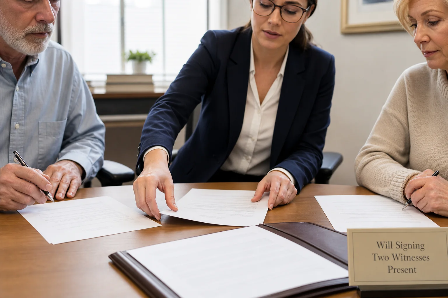 Professional adviser correcting a common will-signing and witnessing mistake