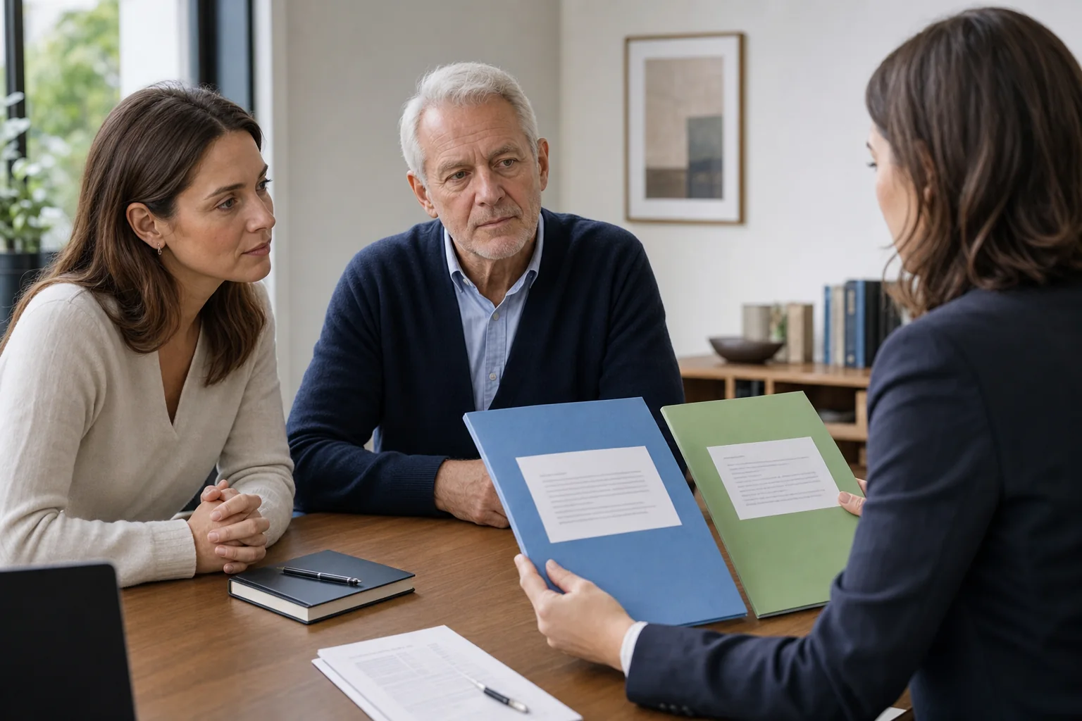 London family comparing lasting power of attorney and deputyship with a specialist